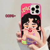 Cartoon Cute Ugly Cute Girl Apple Phone Case